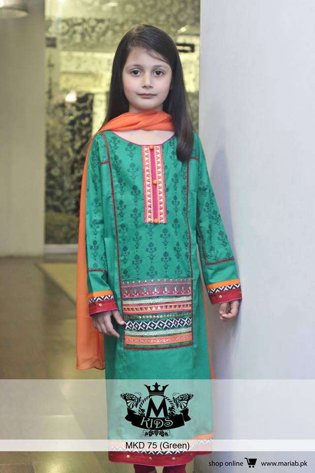 MARIA. B Latest Kids Wear Dresses New Designs Collection 2015-2016 (12)