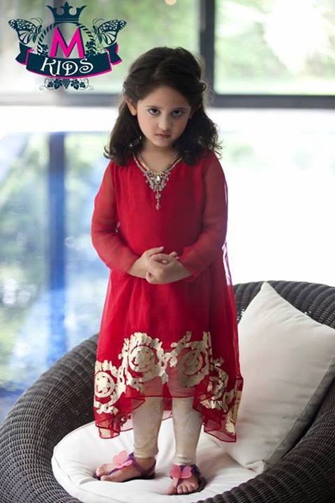 MARIA. B Latest Kids Wear Dresses New Designs Collection 2015-2016 (15)