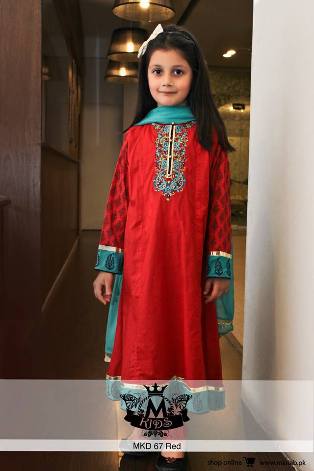 MARIA. B Latest Kids Wear Dresses New Designs Collection 2015-2016 (19)
