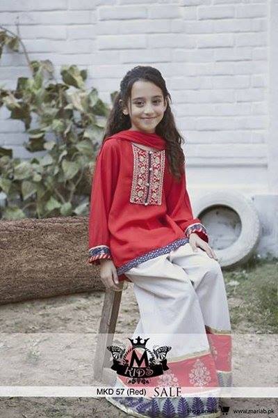 MARIA. B Latest Kids Wear Dresses New Designs Collection 2015-2016 (2)