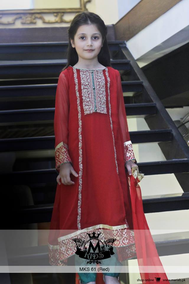 MARIA. B Latest Kids Wear Dresses New Designs Collection 2015-2016 (4)