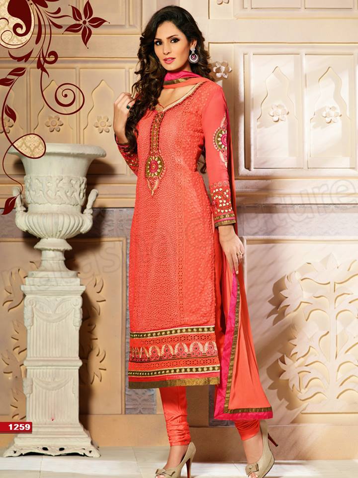 Pakistani & Indian Straight Cut Dresses Collection 2015-2016 (14)