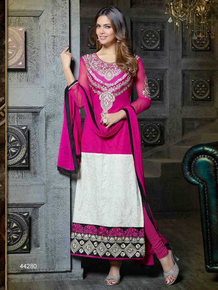 Pakistani & Indian Straight Cut Dresses Collection 2015-2016 (17)