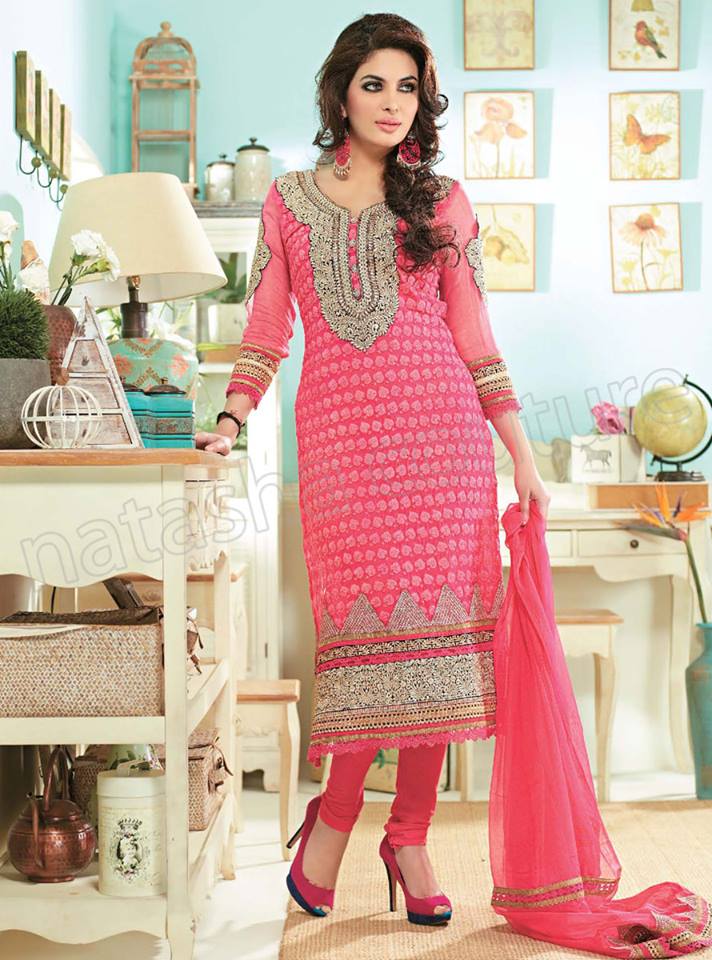 Pakistani & Indian Straight Cut Dresses Collection 2015-2016 (24)