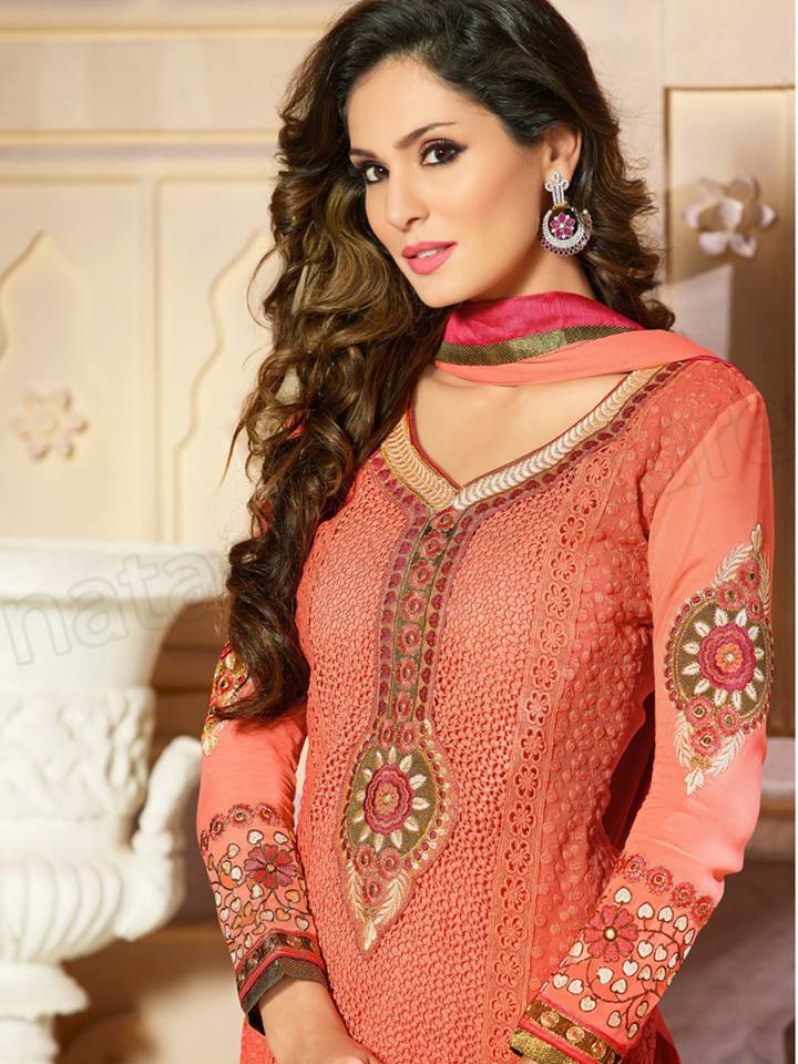 Pakistani & Indian Straight Cut Dresses Collection 2015-2016 (9)