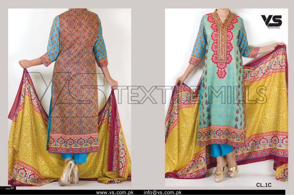 VS Textile Mills Vadiwala Lawn Embroidered Chiffon Collection 2015 (23)