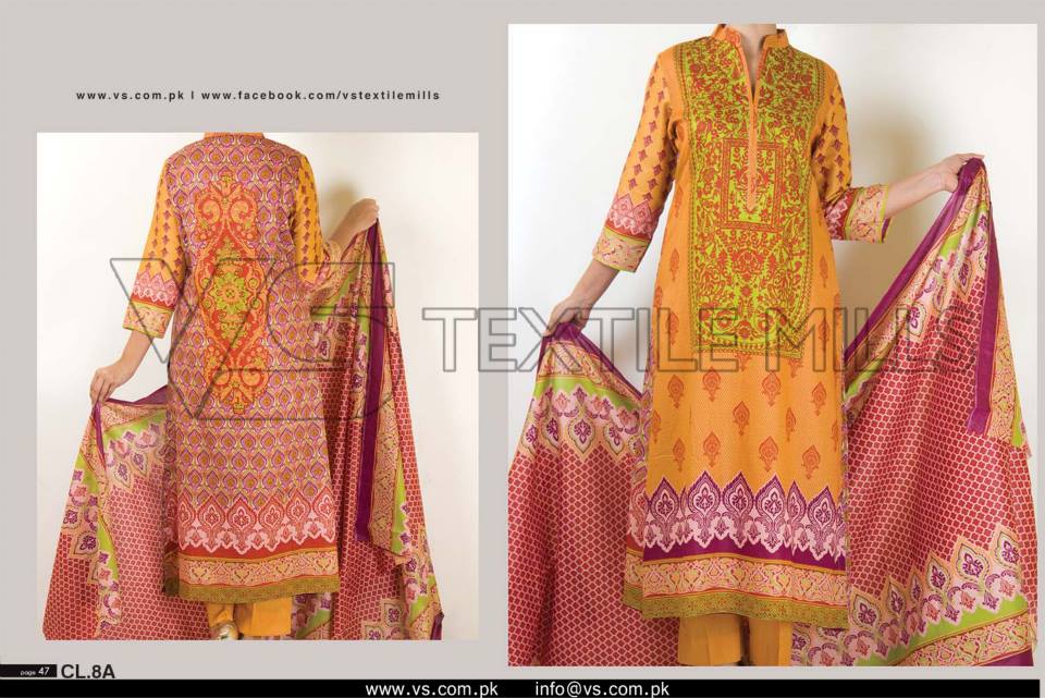 VS Textile Mills Vadiwala Lawn Embroidered Chiffon Collection 2015 (30)