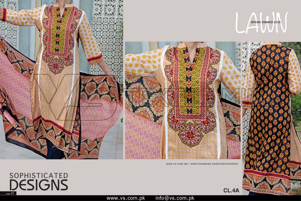 VS Textile Mills Vadiwala Lawn Embroidered Chiffon Collection 2015 (37)