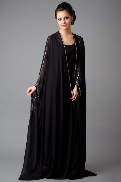 Latest Dubai Designer Abaya Gowns Designs Collection 2015-16 (4)