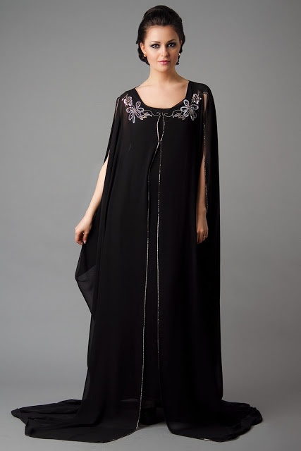 Latest Dubai Designer Abaya Gowns Designs Collection 2015-16 (8)