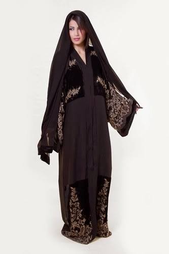 Latest Dubai Designer Abaya Gowns Designs Collection 2015-2016 (5)