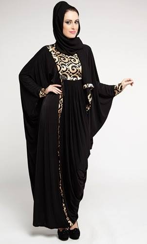 Latest Dubai Designer Abaya Gowns Designs Collection 2015-2016 (7)