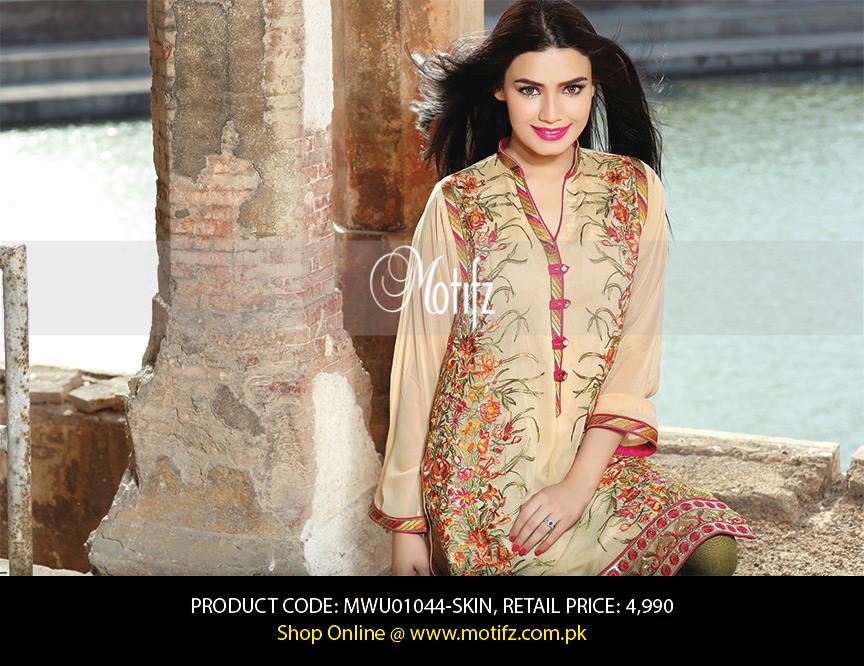 Motifz Embroidered Chiffon Eid Festival Collection 2015 with Prices (10)