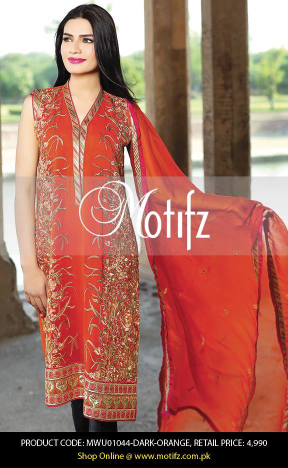 Motifz Embroidered Chiffon Eid Festival Collection 2015 with Prices (13)