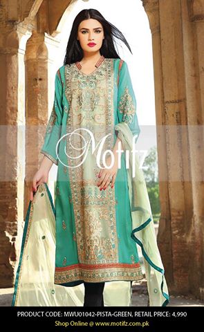 Motifz Embroidered Chiffon Eid Festival Collection 2015 with Prices (25)