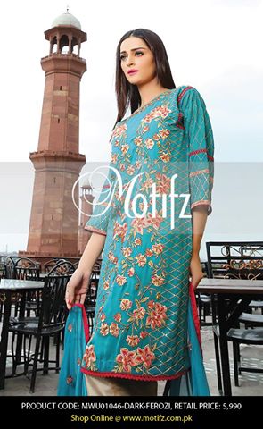 Motifz Embroidered Chiffon Eid Festival Collection 2015 with Prices (4)