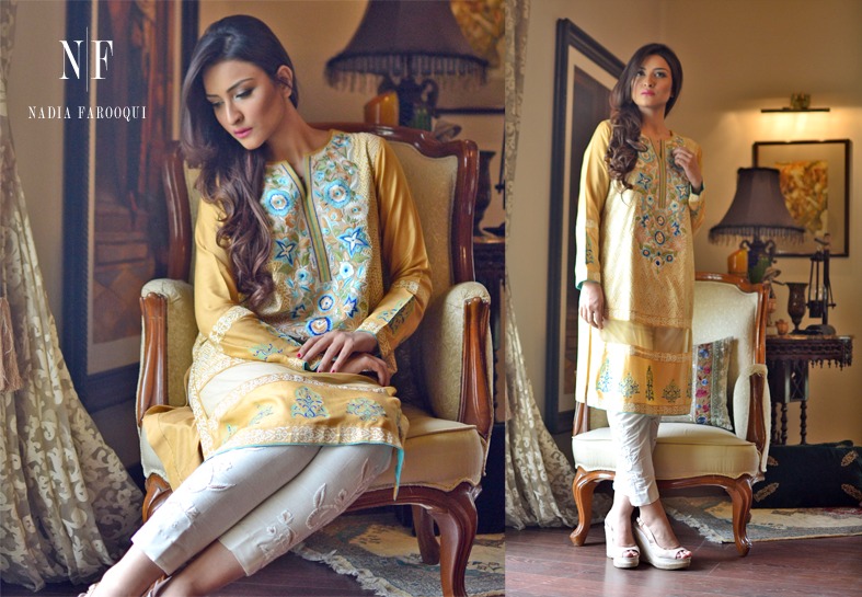 Nadia Farooqui Latest Eid Wear Dresses Formal Collection for Women 2015-2016 (7)