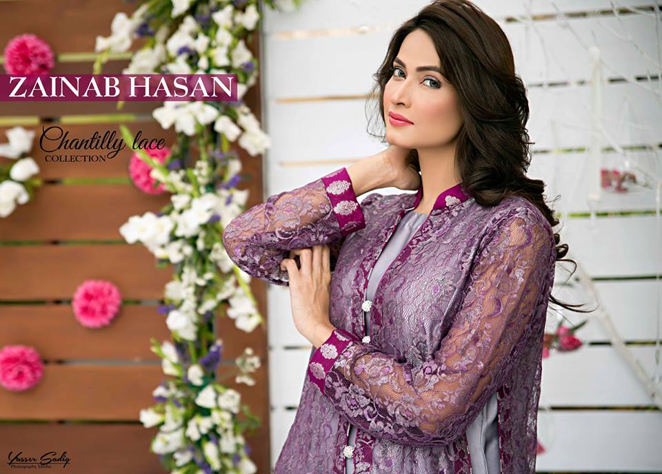 Zainab Hasan Chantilly De Lace Eid Formal Dresses Collection 2015-2016 (15)