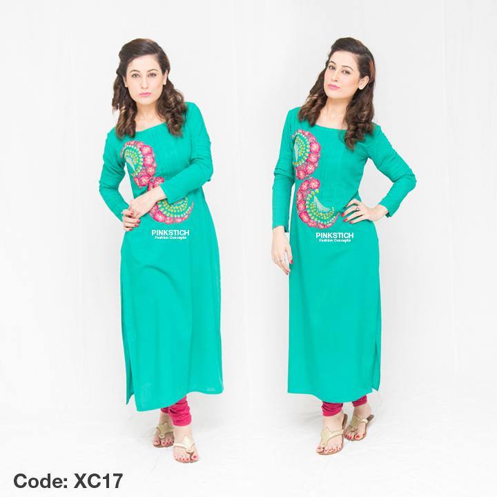 Colorful Stylish Kurta Dresses for Women By Pinkstich Collection 2015-2016 (1)