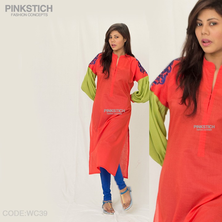 Colorful Stylish Kurta Dresses for Women By Pinkstich Collection 2015-2016 (11)