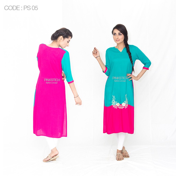 Colorful Stylish Kurta Dresses for Women By Pinkstich Collection 2015-2016 (28)