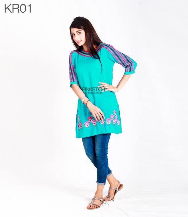 Colorful Stylish Kurta Dresses for Women By Pinkstich Collection 2015-2016 (7)