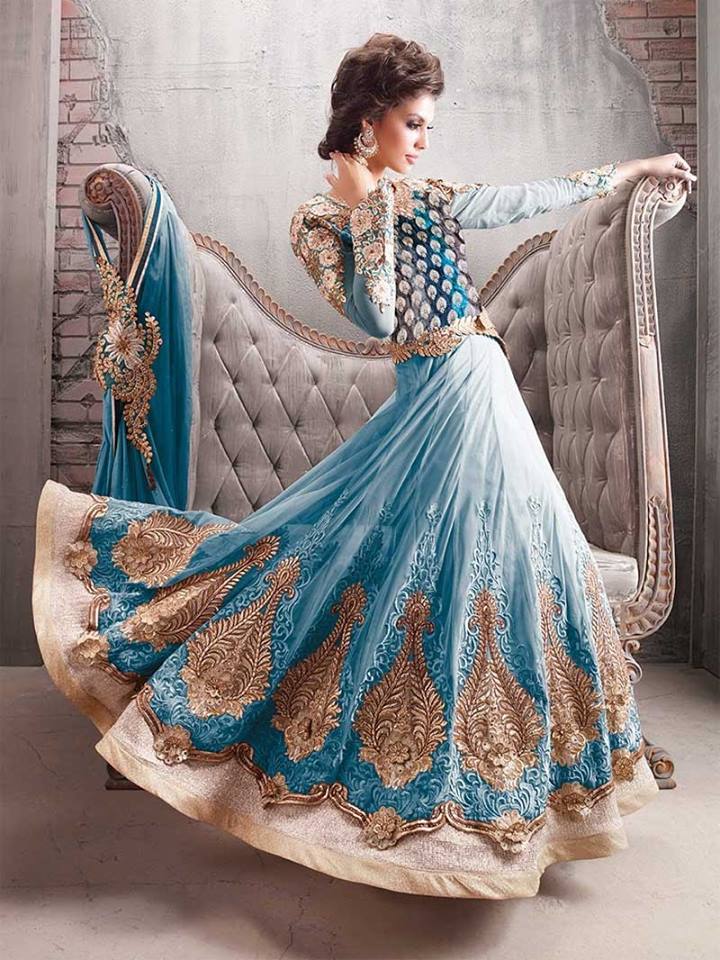 Indian Party Wear Anarkali Dresses Collection 2015-2016 (25)