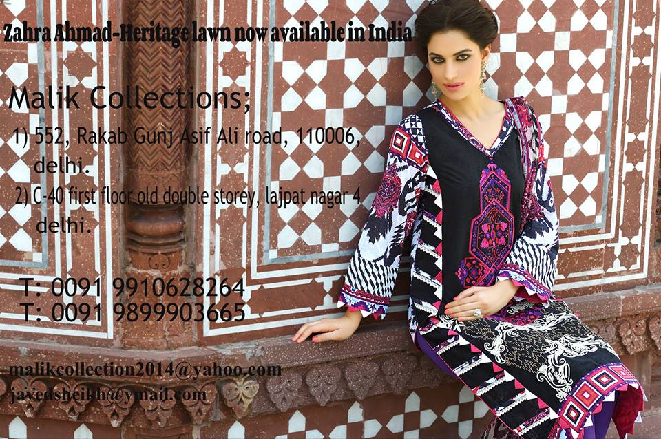 Zahra Ahmed Mystical Printed Shirts Tunics Collection 2015-16 (10)