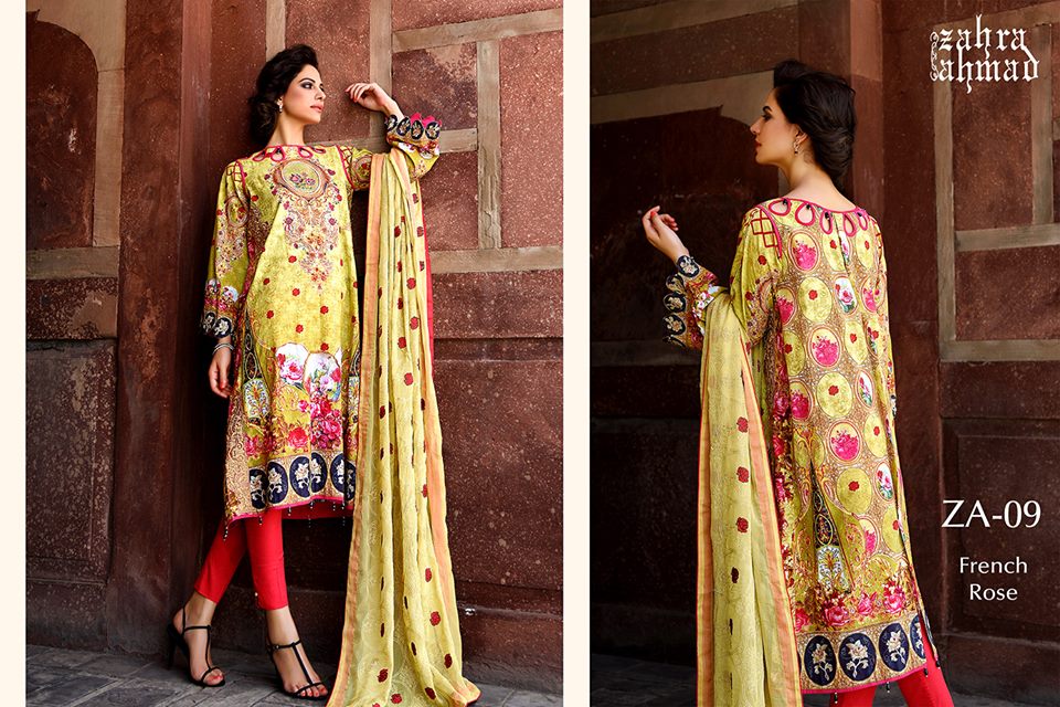 Zahra Ahmed Mystical Printed Shirts Tunics Collection 2015-16 (12)