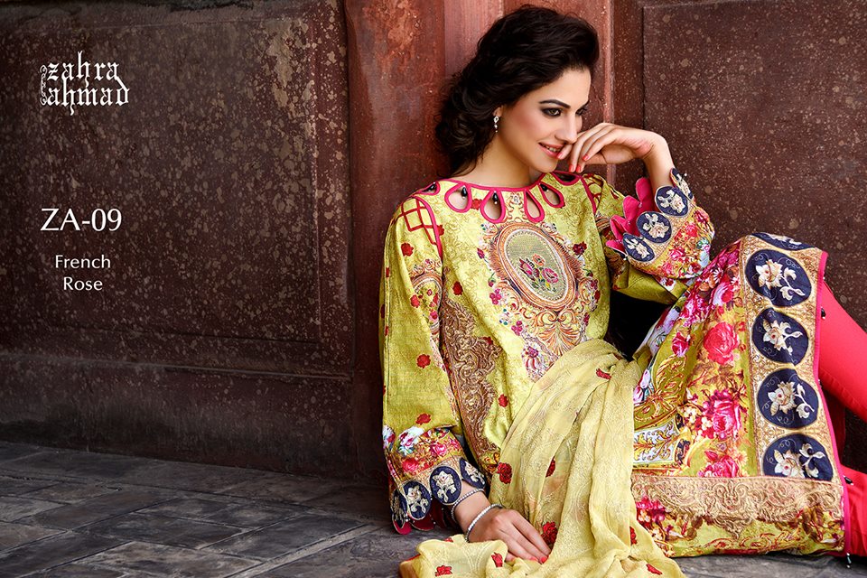 Zahra Ahmed Mystical Printed Shirts Tunics Collection 2015-16 (14)