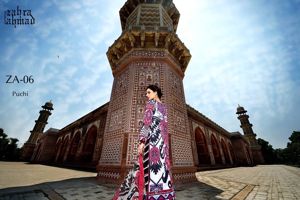 Zahra Ahmed Mystical Printed Shirts Tunics Collection 2015-16 (16)