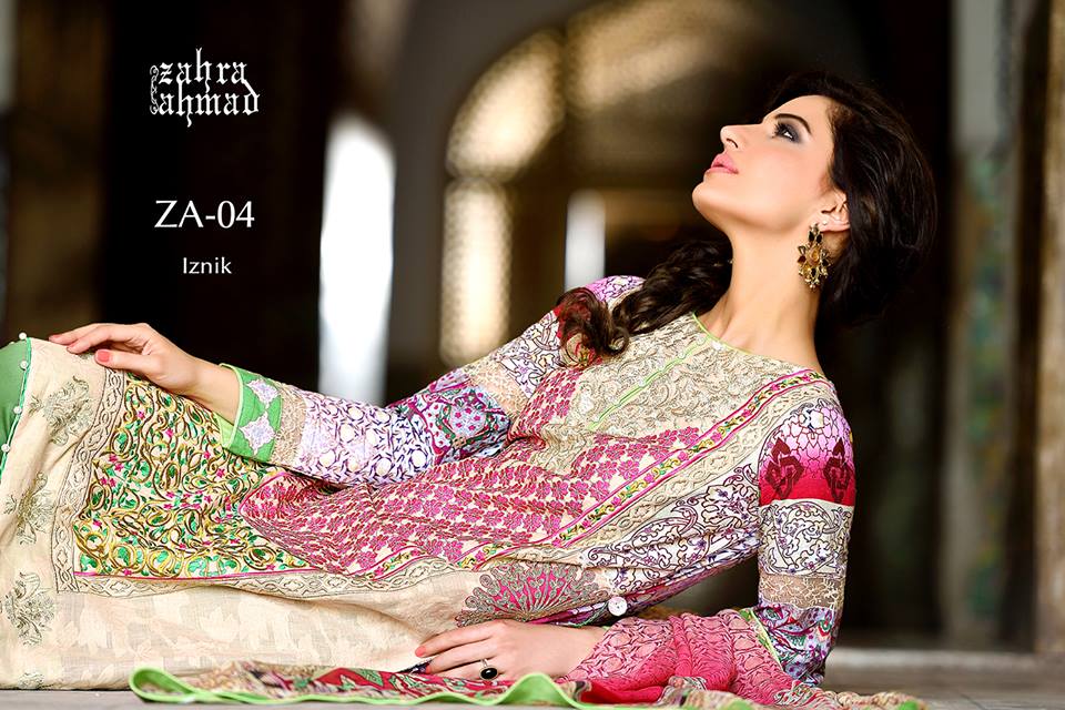 Zahra Ahmed Mystical Printed Shirts Tunics Collection 2015-16 (42)