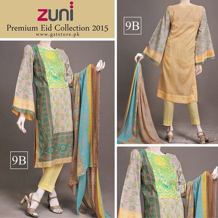 Zuni Printed Premium Lawn Suits Eid Collection 2015 by Amna Ismail (8)