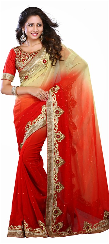 Latest Indian Bridal Wedding Saree Designs Collection 2015-2016 (14)
