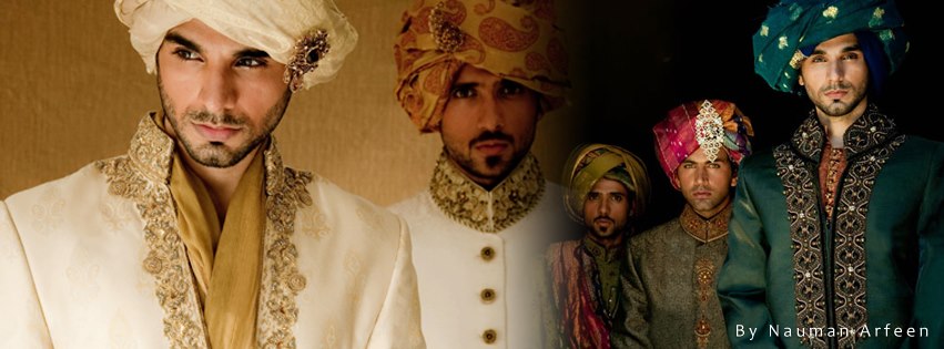 Nauman Arfeen Groom Wedding Sherwani Collection 2015-2016 (18)