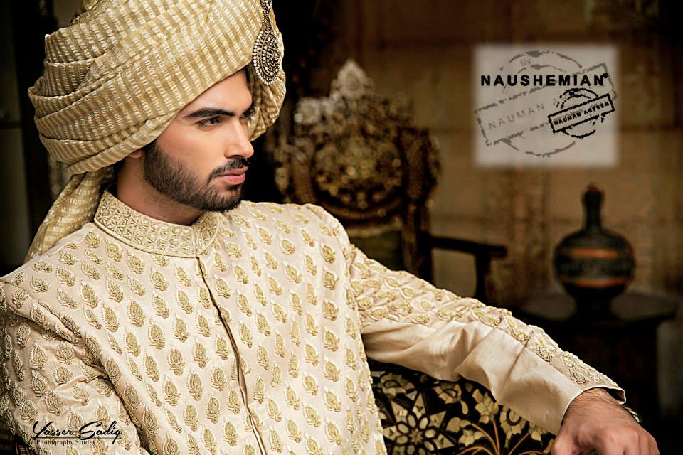 Nauman Arfeen Groom Wedding Sherwani Collection 2015-2016 (2)