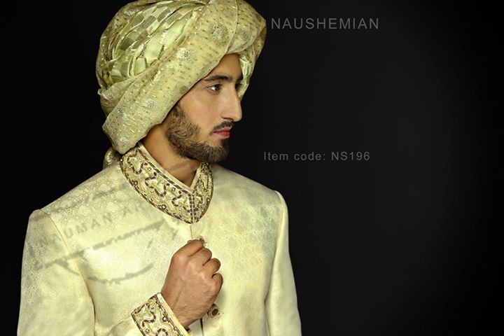 Nauman Arfeen Groom Wedding Sherwani Collection 2015-2016 (24)