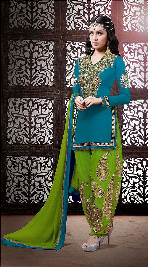 Punjabi Suits Latest Indian patiala Shalwar Kameez Collection 2015-2016 (17)