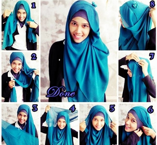 Butterfly hijab style tutorial