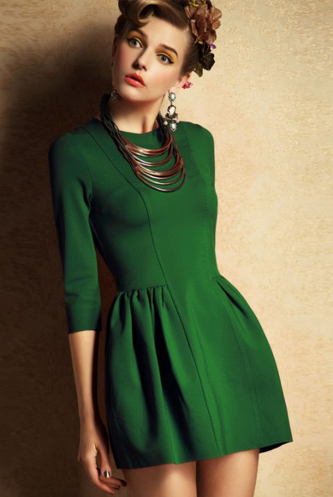 Closet Flared Dress Styles Latest Collection 2015-2016 (7)