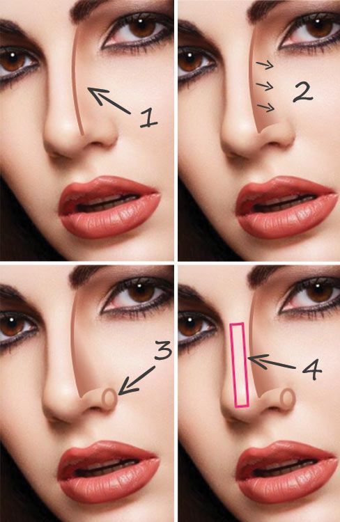 How to Get Thinner Nose with Makeup- Step by Step Tutorial (10)
