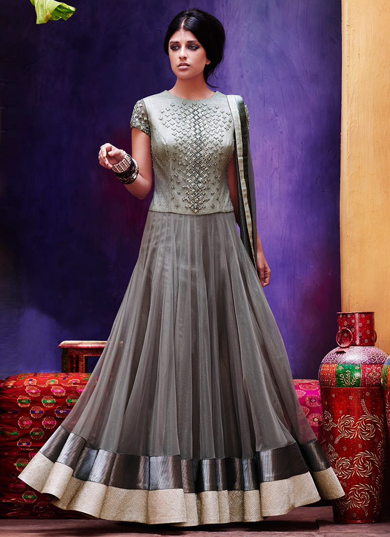 Latest Floor Length Anarkali Dresses & Frocks Collection 2015-2016 (18)