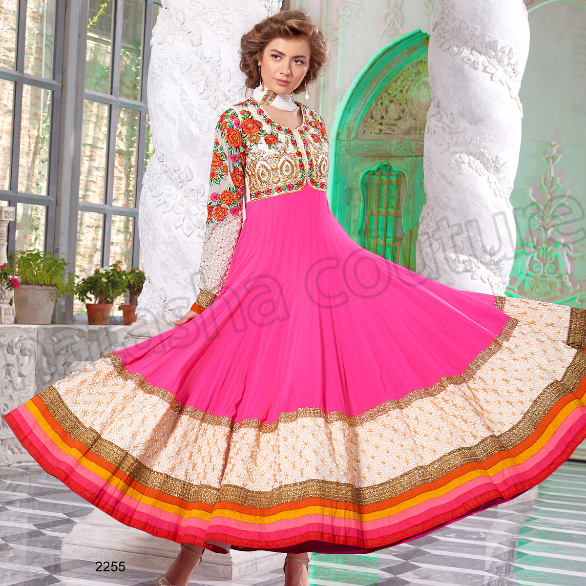 Latest Floor Length Anarkali Dresses & Frocks Collection 2015-2016 (24)