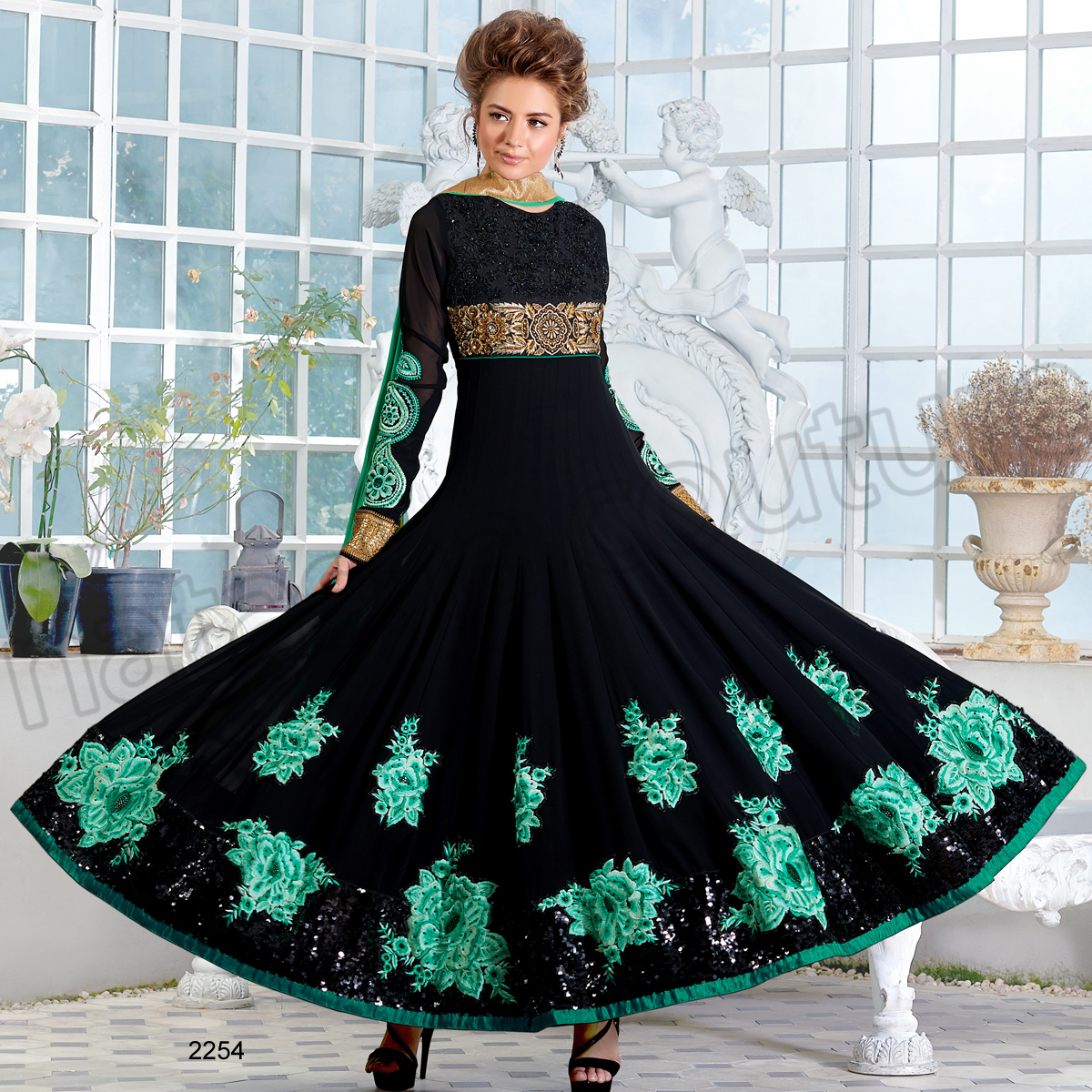 Latest Floor Length Anarkali Dresses & Frocks Collection 2015-2016 (7)