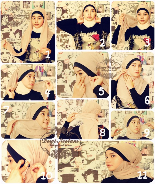 Latest Hijab Styles Tutorials & Designs 2015-2016 (10)