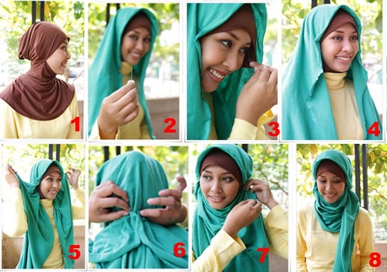 Latest Hijab Styles Tutorials & Designs 2015-2016 (19)