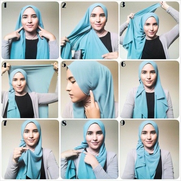 Latest Hijab Styles Tutorials & Designs 2015-2016 (2)