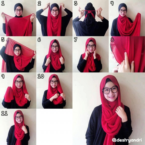 Latest Hijab Styles Tutorials & Designs 2015-2016 (25)