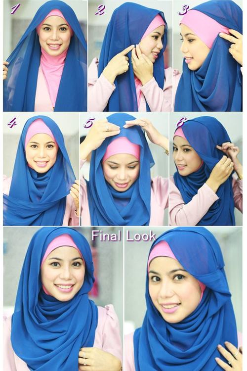 Latest Hijab Styles Tutorials & Designs 2015-2016 (3)