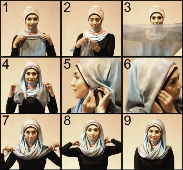 Latest Hijab Styles Tutorials & Designs 2015-2016 (4)